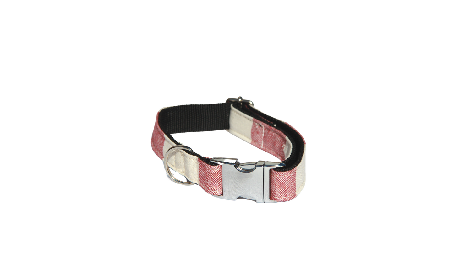 Collar Ligne Strice Tejido Rojo